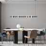 Finesse Decor Aluminum and Spanish Alabaster Chandelier Black