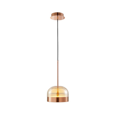 Finesse Decor Iron and Champagne Glass Pendant Rose Gold