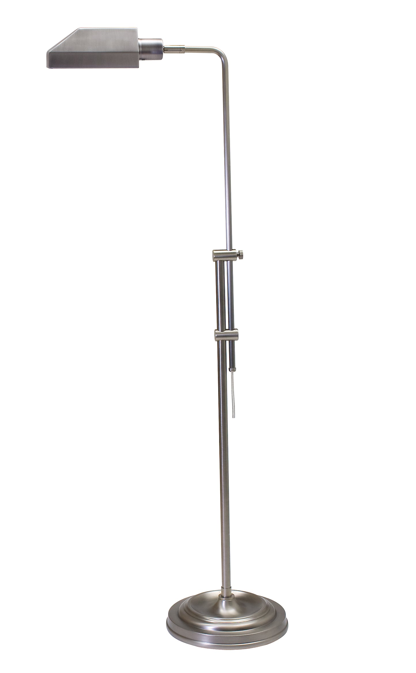 House of Troy Coach Adjustable Antique Silver Pharmacy Floor Lamp CH825-AS