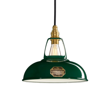 Coolicon Original 1933 Design Vitreous Enamel Pendant – Original Green studio shot, look 5