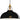 Coolicon Large 1933 Design Vitreous Enamel Pendant – Jet Black studio shot, look 1