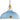 Coolicon Large 1933 Design Vitreous Enamel Pendant – Sky Blue studio shot, look 11