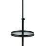 House of Troy Club Adjustable Oil Rubbed Bronze Floor Lamps with glass table