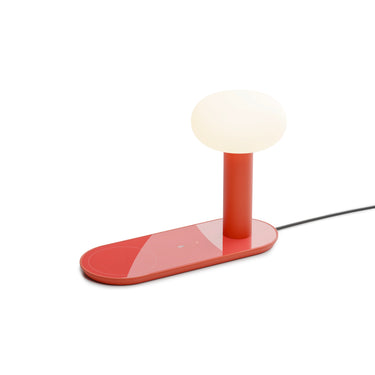 Combi LED Table Lamp with Wireless Charging – Matte Red