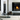 Conmoto Peter Maly Fireside Tools with Floor Stand, beside a fireplace with a log holder