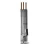 Conmoto Peter Maly Fireside Tools with Floor Stand, stand with poker, tongs and ash shovel, front view