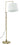 House of Troy Crown Point Antique Brass Floor Bridge Lamp CR700-AB