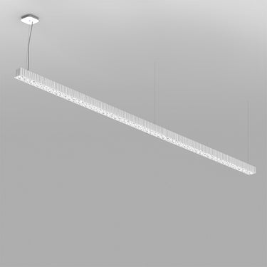 Neil Poulton-designed Calipso Linear Suspension Lamp by Artemide, modern Italian LED lighting