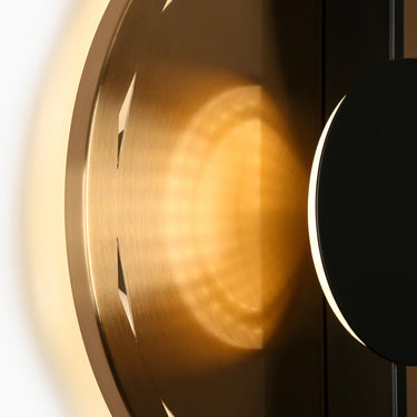 Modern Acrylic Wall Sconce above Bedside Table