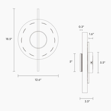 Wall Sconce with Integrated LED and Acrylic Diffuser