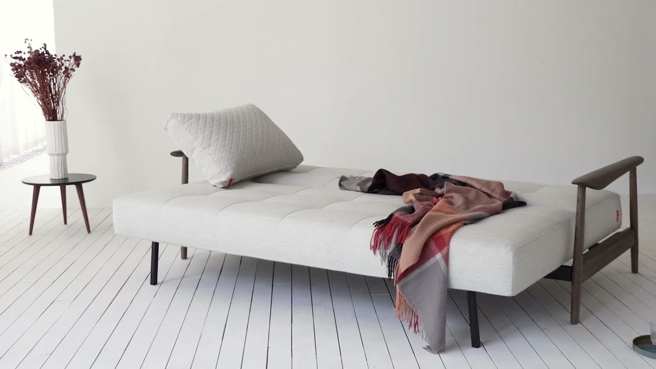 Innovation Living Caluma Sofa Bed with Smoked Oaked Legs