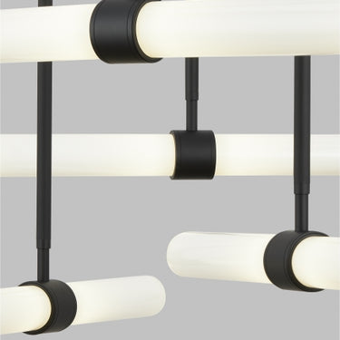 Sleek and stylish Calumn 6 Light Chandelier by Tech Lighting