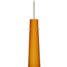 Besa Camino Amber Matte glass cylinder pendant light for dining room and bar applications