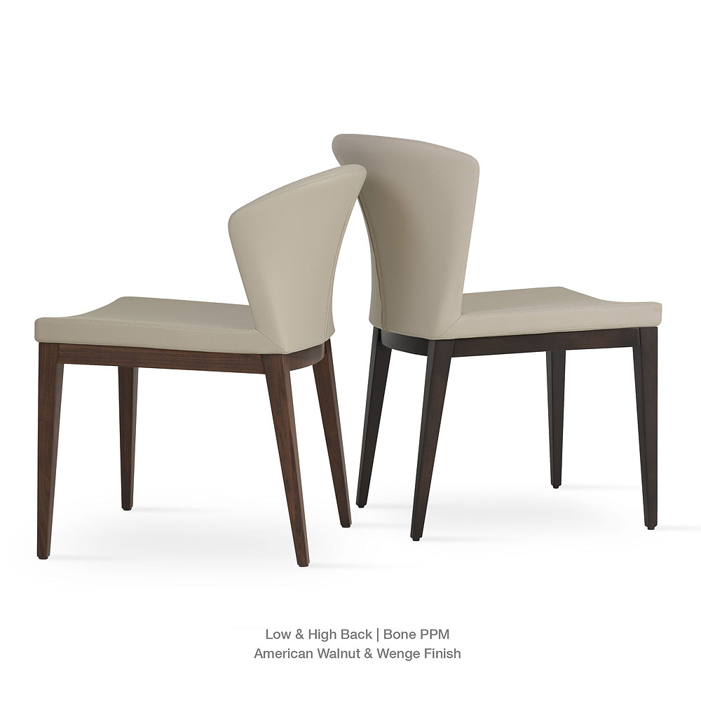 Capri Wood Dining Chair Leather HB by SohoConcept