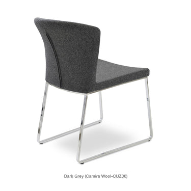 Capri Sled Chair Fabric by SohoConcept - New