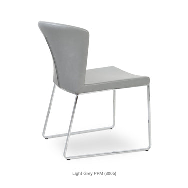 Capri Sled Chair Leather by SohoConcept - New