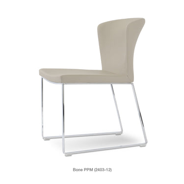 Capri Sled Chair Leather by SohoConcept - New