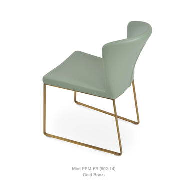 Capri Sled Chair Leather by SohoConcept - New