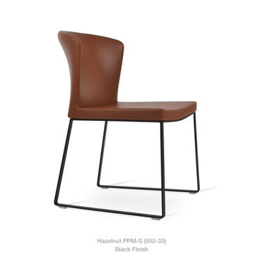 Capri Sled Chair Leather by SohoConcept - New