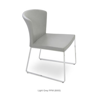 Capri Sled Chair Leather by SohoConcept - New