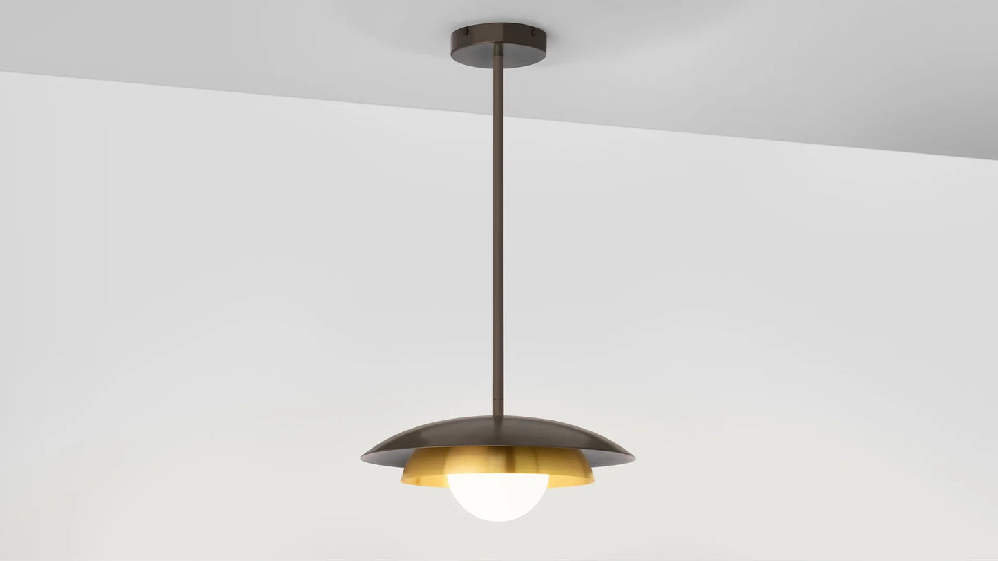 Carapace Drop Rod Pendant by CTO Lighting