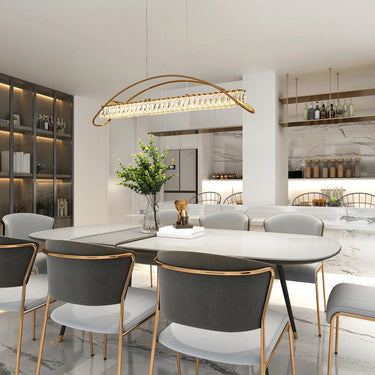 Cardoon 39" Modern Crystal Chandelier - Dining Room