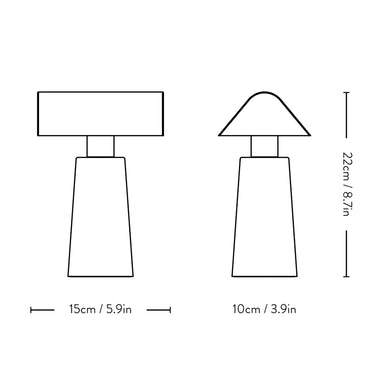 Caret Portable Table Lamp MF1 by &Tradition | Loftmodern 8