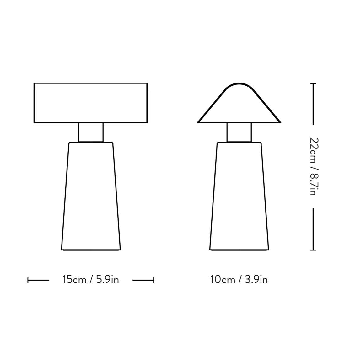 Caret Portable Table Lamp MF1 by &Tradition | Loftmodern 8