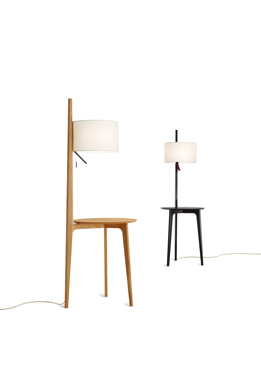Versatile Floor Lamp and Side Table Combo: Carpyen Carla