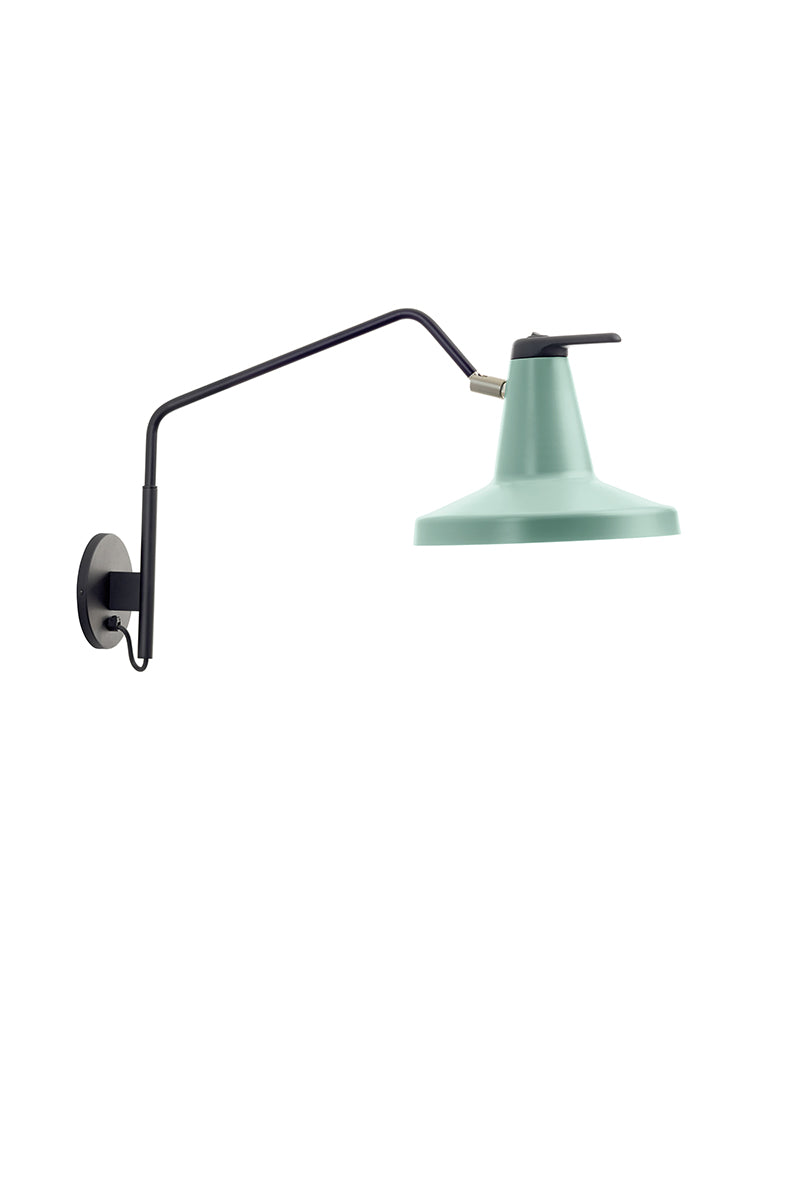 Garçon Wall Lamp with Integrated Switch by Carpyen" - Mint Green