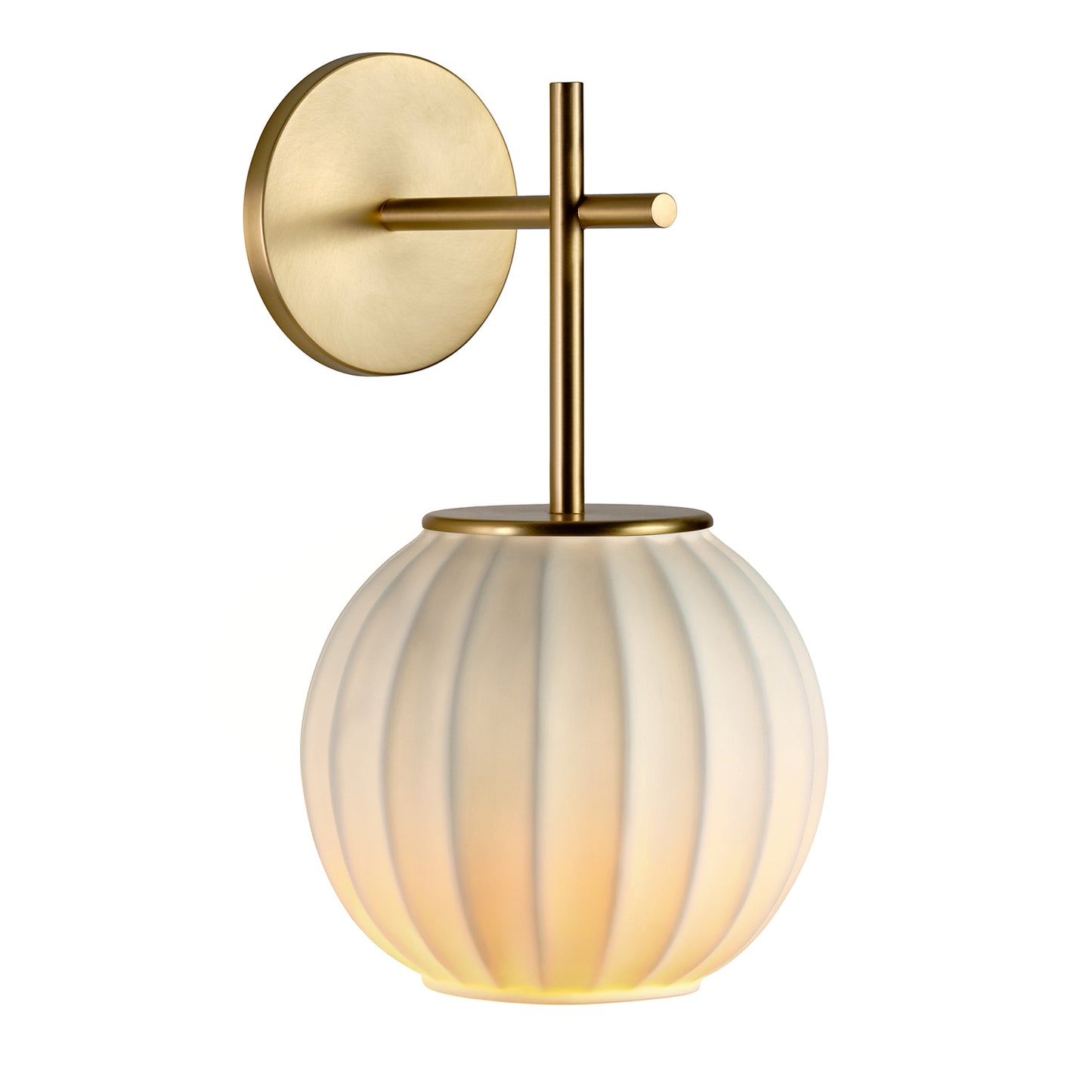 Elegant Porcelain Wall Lamp - Mei by Carpyen - Gold Finish