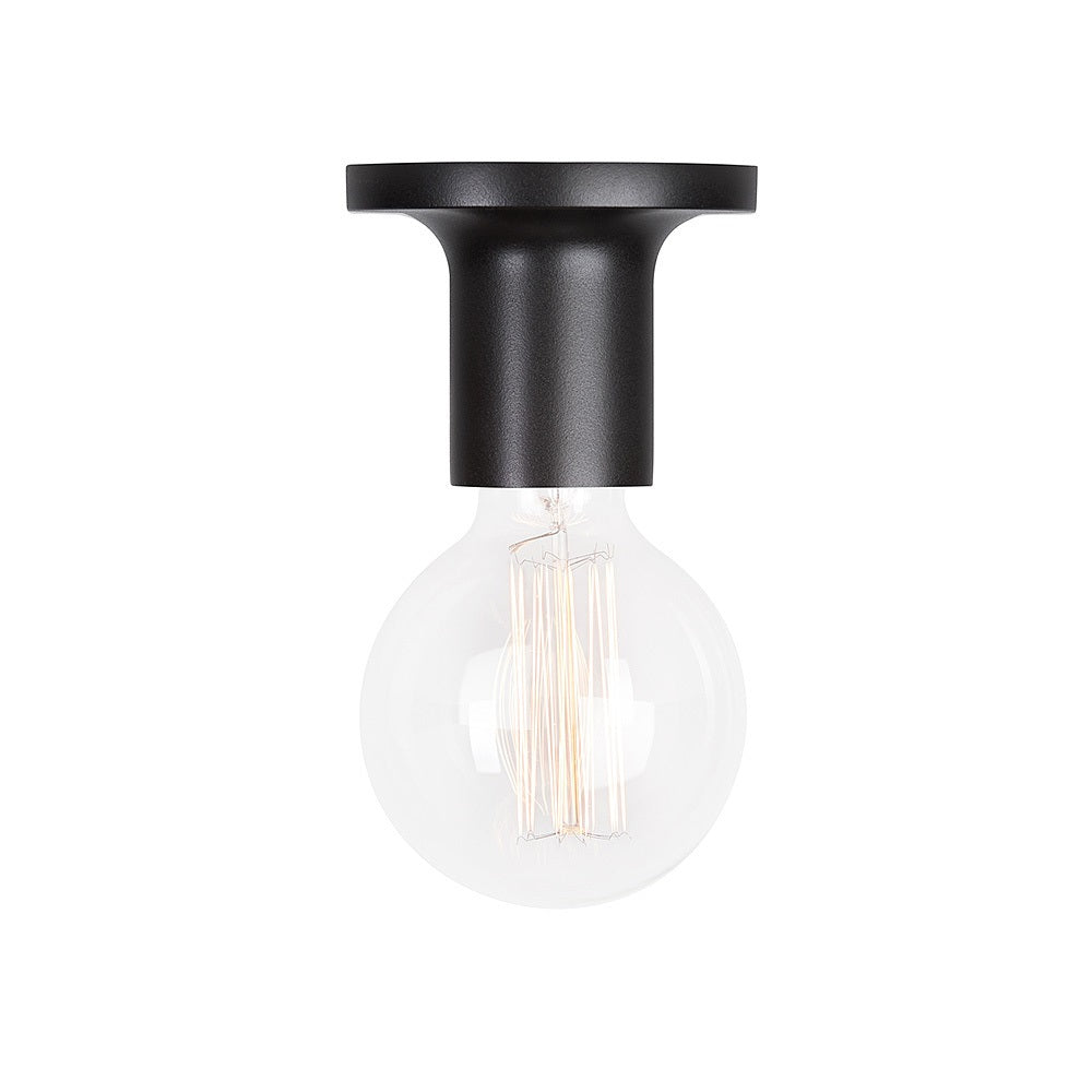 Contemporary Punt Wall Light Fixture in Black Finish