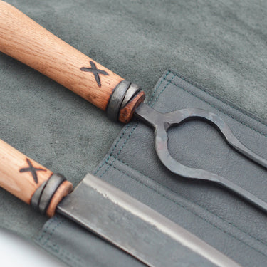 Carving Knife & Fork Set by Master Shin’s Anvil – detail 4