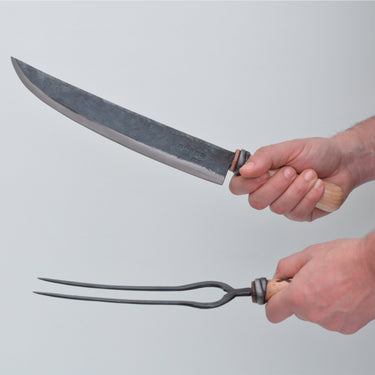 Carving Knife & Fork Set by Master Shin’s Anvil – detail 5
