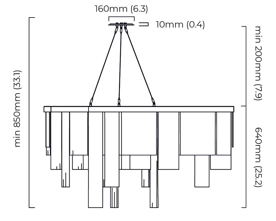 Cascata Chandelier by CTO Lighting