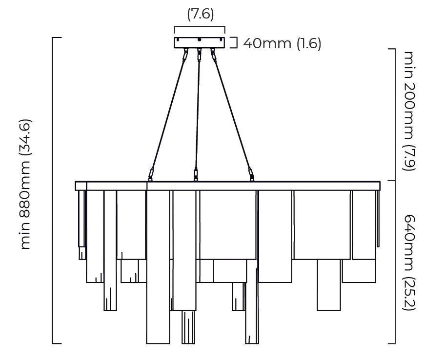 Cascata Chandelier by CTO Lighting