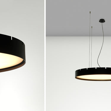 Castle S round LED lamp with opal diffuser by Stone Designs