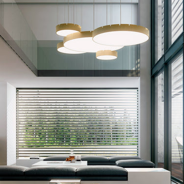 Castle S round LED lamp with opal diffuser by Stone Designs