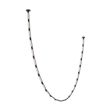 Contemporary Crystal Bronze finish Chandelier Lighting, Catena 149" Detail