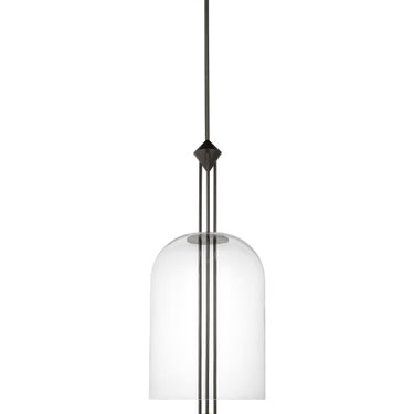 Cathedral Large Pendant Light | Warm 2700K LED Lighting for Living Room, Dark Bronze