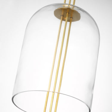 Natural Brass finish on the Cathedral Pendant Light, showcasing its elegant details. 