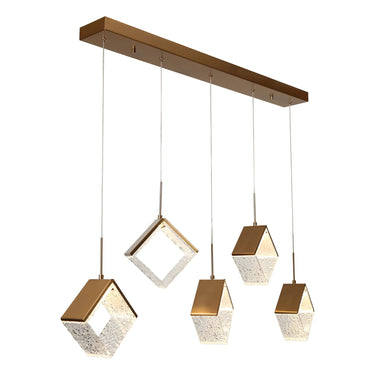 Cendrillon 5-Light Modern Brass LED Pendant Light HA05142H5
