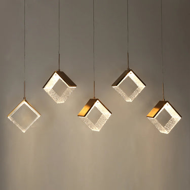  Brass LED Pendant Light - Cendrillon 5-Light
