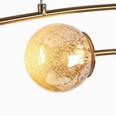 Brass Kitchen Island Light Fixture by Cenlindes - Modern 5-Light LED Pendant