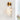 Cenlindes Globe Sconce - 1-Light Brass LED Wall Lamp for Modern Decor