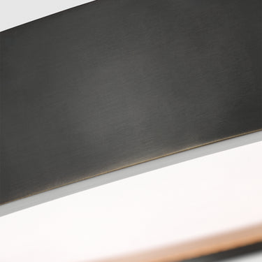 Dark bronze ceiling light, 18 inch diameter, integrated LED, Visual Comfort Modern fixture