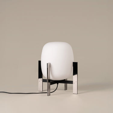 Cesta Metalica designer table lamp by Miguel Milá