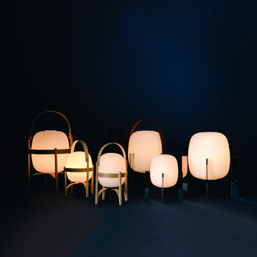 Portable Cesta designer lamp for bedroom nightstands