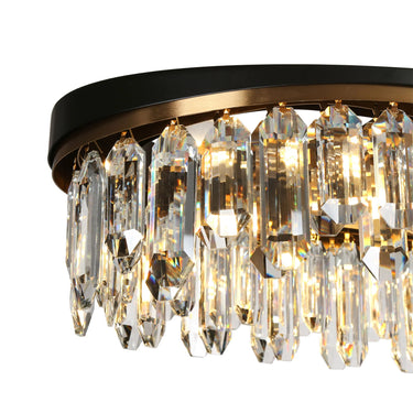 Modern Brass Chandelier: Zephyrine 6-Light Crystal Fixture 