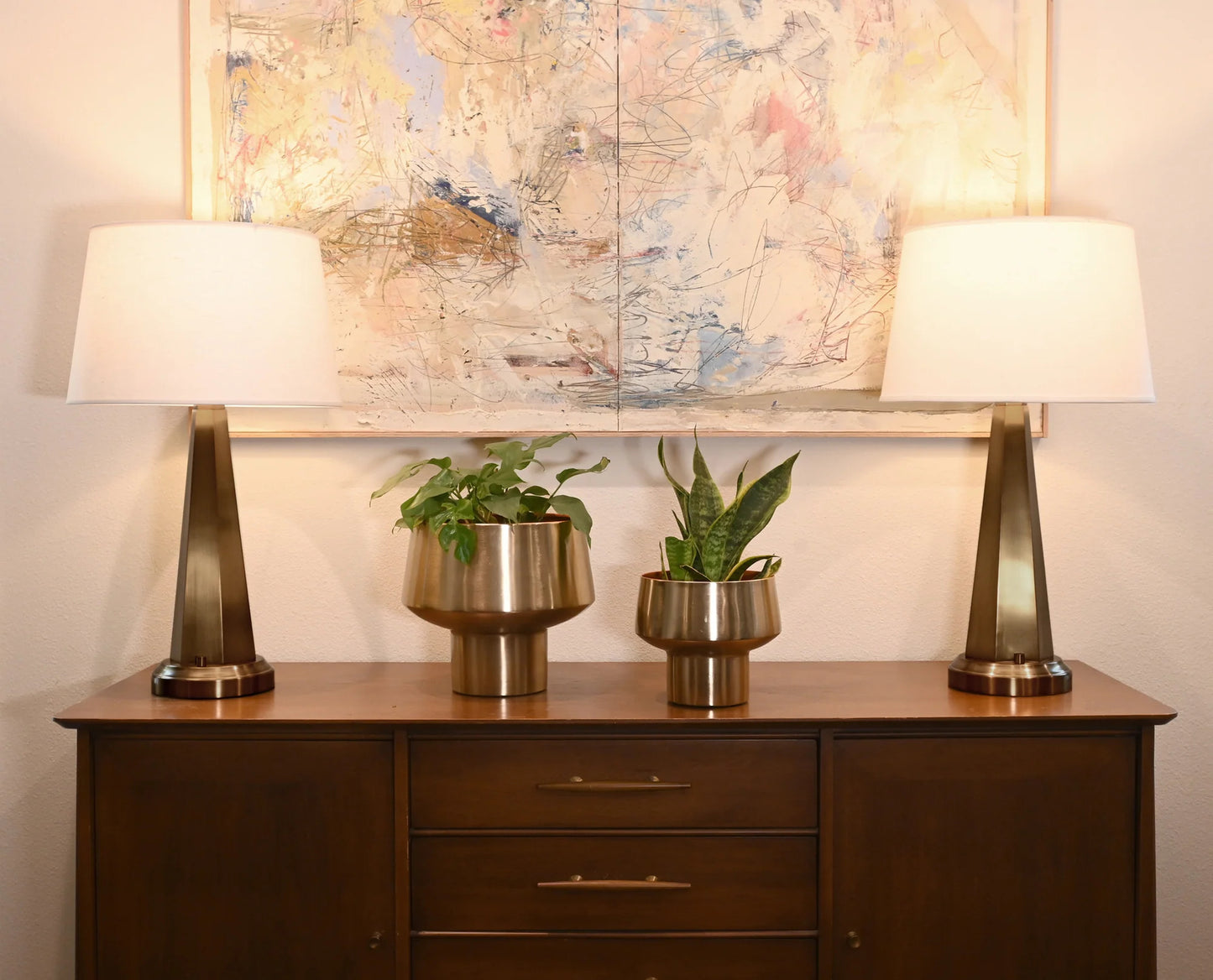 Dark Brass Table Lamp | Vintage Lighting